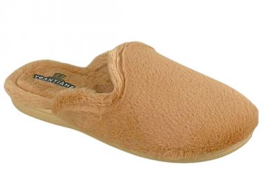 Παντόφλες γυναικείες | Υφασμάτινες | Υφαντίδης | 401240 | Καφέ - Υφαντίδης - 